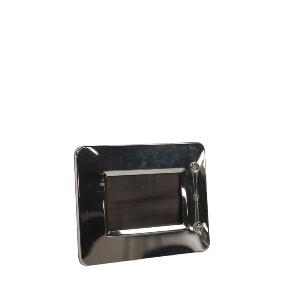 Gucci Silver Tone Equestrian Horsebit Picture Frame 6"x4.8"